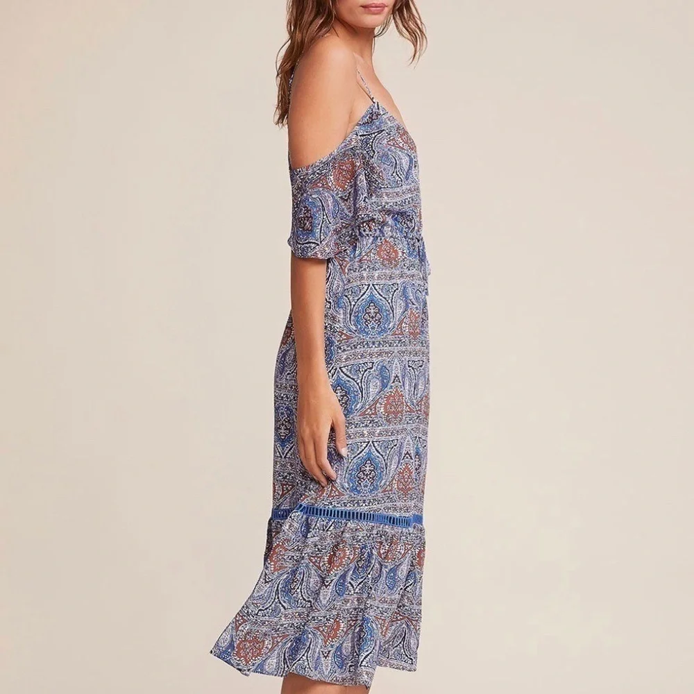 Revolve Jack BB Dakota Paisley Midi Dress - Picture 2 of 6